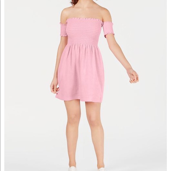 SMOCKED MICROTERRY DRESS - Picture 5 of 6